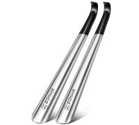 ZOMAKE Shoe Horn Long Handled, 42CM Long Shoehorn Metal (Black)