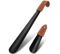 ZOMAKE Shoe Horn Long Handled, Long Shoehorn Metal (42cm+16cm)