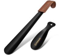 ZOMAKE Shoe Horn Long Handled, Long Shoehorn Metal | Shoe Horn for Men Women Elderly Seniors, Sturdy Shoe Spoon Helper Football Boot Horn Smooth No Bending, Shoe Protection