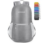 ZOMAKE Unisex's Ultra Lightweight Hiking Backpack, Silver Gray, S