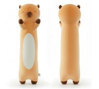 ZOMAXTOY Long Capybara Plush Body Pillow Giant Stuffed Animal Soft Kids Sleeping Pillow, Kawaii Cute Capybara Plushies for Girls Boys Birthday (Brown,90cm/35.4inch)