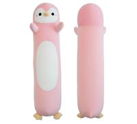 ZOMAXTOY Long Penguin Plush, Soft Penguin Hugging Pillow Cuddly Stuffed Toy Body Pillow, Birthday Gift for Boys Girls (Pink, 90cm/35.43in)