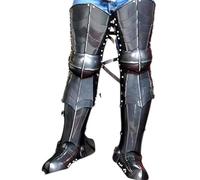 Zomayra Handicrafts Medieval Ring Wraith Black Rider Costume/Medieval Nazgûl Leg Armor/Witch King Full Leg Armor/Halloween Cosplay & Roleplay Gift Persent,
