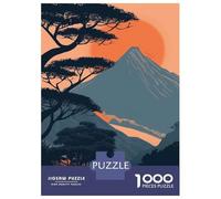 Zomba Plateau Malawi Jigsaw Puzzle 1000 Pieces, Romantic City Break Scene, Premium Paper Puzzle, Decorative Artwork for Travel Lovers, Birthday Gift, 52x38cm/1000pcs