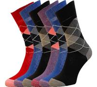 ZombaFlo 6 Pairs Diabetic Socks For Women - Non Elastic - Cotton Rich, Gentle Grip Stay Up Soft Top Socks for Women UK 4-7 Multipack