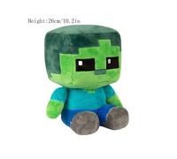 (Zombie, 26cm/10.2in) Minecraft Plush Toys Minecraft Creeper Enderman Pig Bear Stuffed Pixel Doll Toys