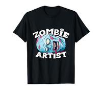 Zombie Artist T-Shirt Halloween Simple Costume Artists T-Shirt