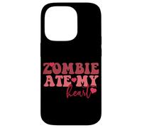 Zombie Ate My Heart Funny Undead Romance Case for iPhone 14 Pro
