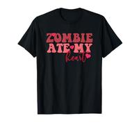 Zombie Ate My Heart Funny Undead Romance T-Shirt