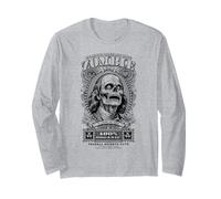 Zombie Benjamin Franklin Halloween Banknote Horror Dollar Long Sleeve T-Shirt
