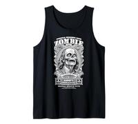 Zombie Benjamin Franklin Halloween Banknote Horror Dollar Tank Top