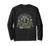 Zombie Book Club Halloween Zombies Reading Long Sleeve T-Shirt