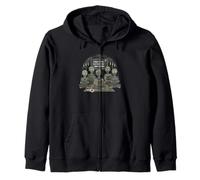 Zombie Book Club Halloween Zombies Reading Zip Hoodie
