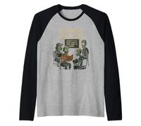 Zombie Book Club Plot Twists and Gory Reads Raglan Baseball Tee