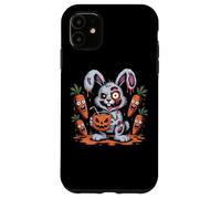 Zombie Bunny Halloween Carrot Creepy Bunny Fun Case for iPhone 11