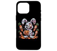 Zombie Bunny Halloween Carrot Creepy Bunny Fun Case for iPhone 16 Pro Max