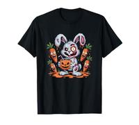 Zombie Bunny Halloween Carrot Creepy Bunny Fun T-Shirt