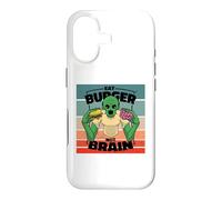 Zombie Burger brain eat not green alien comic cartoon food Case for iPhone 17