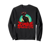 Zombie Cat APAWCALYPSE Halloween Kittie Pun Sweatshirt