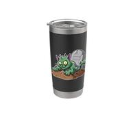 Zombie Cat Rising from Grave Stainless Steel Insulated Tumbler