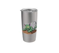 Zombie Cat Rising from Grave Stainless Steel Insulated Tumbler