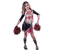 Zombie Cheerleader Girl Child Costume - Age 9-10 Years