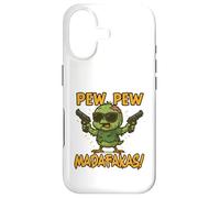 Zombie Chick with the Phrase Pew Madafakas Case for iPhone 17