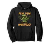 Zombie Chick with the Phrase Pew Madafakas Pullover Hoodie