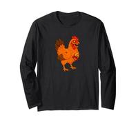 Zombie Chicken Rooster Farm Farmer - Undead Scare Boo Spook Long Sleeve T-Shirt