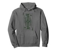 Zombie Cowboy Gunslinger Halloween Poker Funny King Card Pullover Hoodie