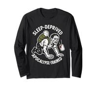 Zombie Dad Apocalypse Parent Horror Dad Humor Halloween Long Sleeve T-Shirt