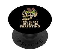 Zombie Dad Apocalypse Parent Horror Dad Humor Halloween PopSockets Adhesive PopGrip