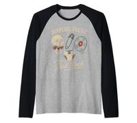 Zombie Dad Apocalypse Parent Horror Dad Humor Halloween Raglan Baseball Tee