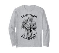 Zombie Dancing Couple Together Forever Couples Halloween Long Sleeve T-Shirt