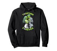 Zombie Dancing Couple Together Forever Couples Halloween Pullover Hoodie