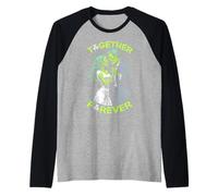 Zombie Dancing Couple Together Forever Couples Halloween Raglan Baseball Tee