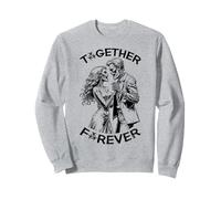 Zombie Dancing Couple Together Forever Couples Halloween Sweatshirt