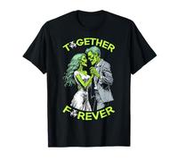 Zombie Dancing Couple Together Forever Couples Halloween T-Shirt