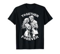 Zombie Dancing Couple Together Forever Couples Halloween T-Shirt