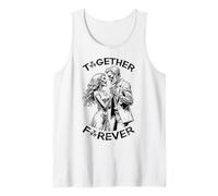 Zombie Dancing Couple Together Forever Couples Halloween Tank Top