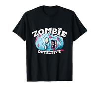Zombie Detective T-Shirt Halloween Simple Costume Detectives T-Shirt