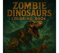 Zombie Dinosaurs Coloring Book: A Spooky and Detailed Coloring Adventure Featuring 50 Zombie Dinosaurs for Teens and Adults