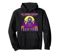 Zombie Everyday Not Just Halloween I Have Fibro Fibromyalgia Pullover Hoodie