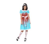 Zombie Film Characters Ladies Halloween Evil Twin Possessed Spirt Fancy Dress