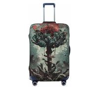 Zombie Flower Apocalypse Travel Luggage Covers - Elasticity Suitcase Covers Protector for Luggage 18-32 Inch