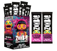 Zombie Fruit Bars, Strawberry & Blackberry (10 Bars, 2 Flavours), 100% Dried Fruit, Healthy Snacks, Adults, Kids, Halloween Trick or Treat, Low Calorie, Gluten Free, Vegan, Halal, Bulk, No Added Sugar