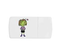 'Zombie Girl ' Pill Box with Tablet Splitter (PI00031658)