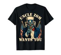 Zombie Halloween s Uncle Sam s Funny Scary Patriotic T-Shirt