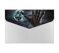 Zombie Hand Dark Halloween File Folder, 6-Pocket Expanding Accordion Folder with Snap Closure, Waterproof Document Organizer for Home, Office & Travel