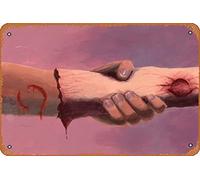 Zombie Hands Series - 1 Pop Culture Magic and Fantasy Abstract and Surreal Classic Man Cave Wall Art Decor 8x12 inch Metal Tin Sign Plaque Poster